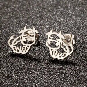 Cheerful Cow Stainless Steal Earrings